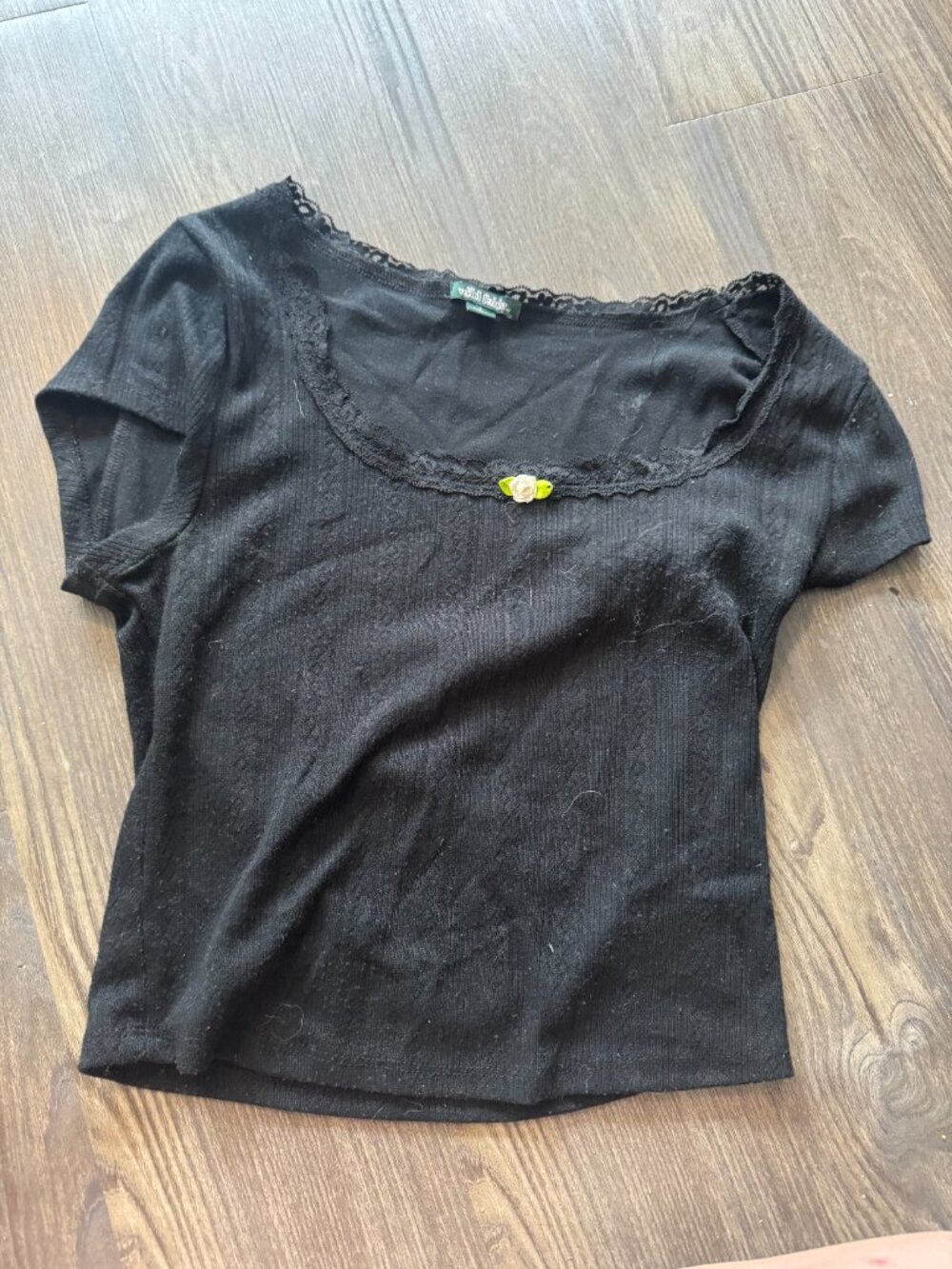 black t shirt free people
